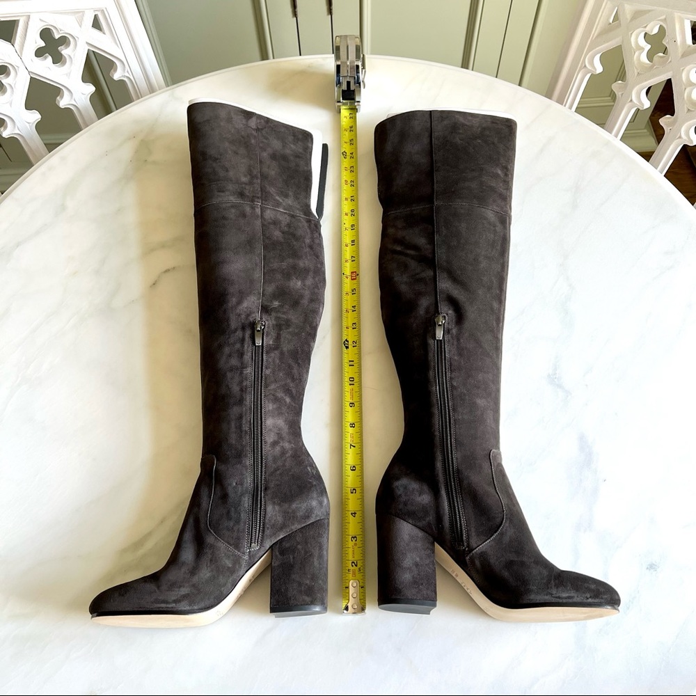 Via Spiga Beline Over-the-Knee Boots Gray Sz 7.5